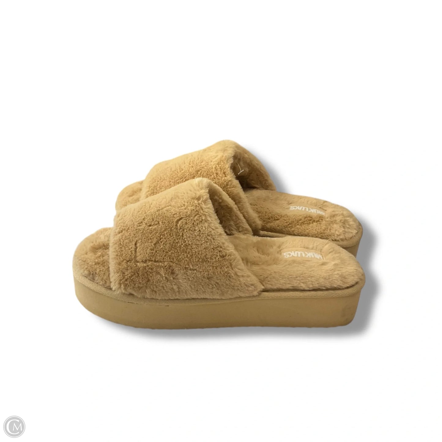 Slippers By Muk Luks In Beige