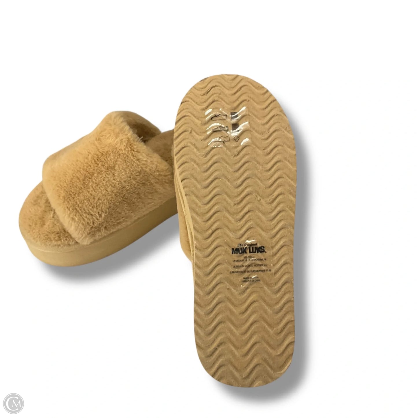 Slippers By Muk Luks In Beige