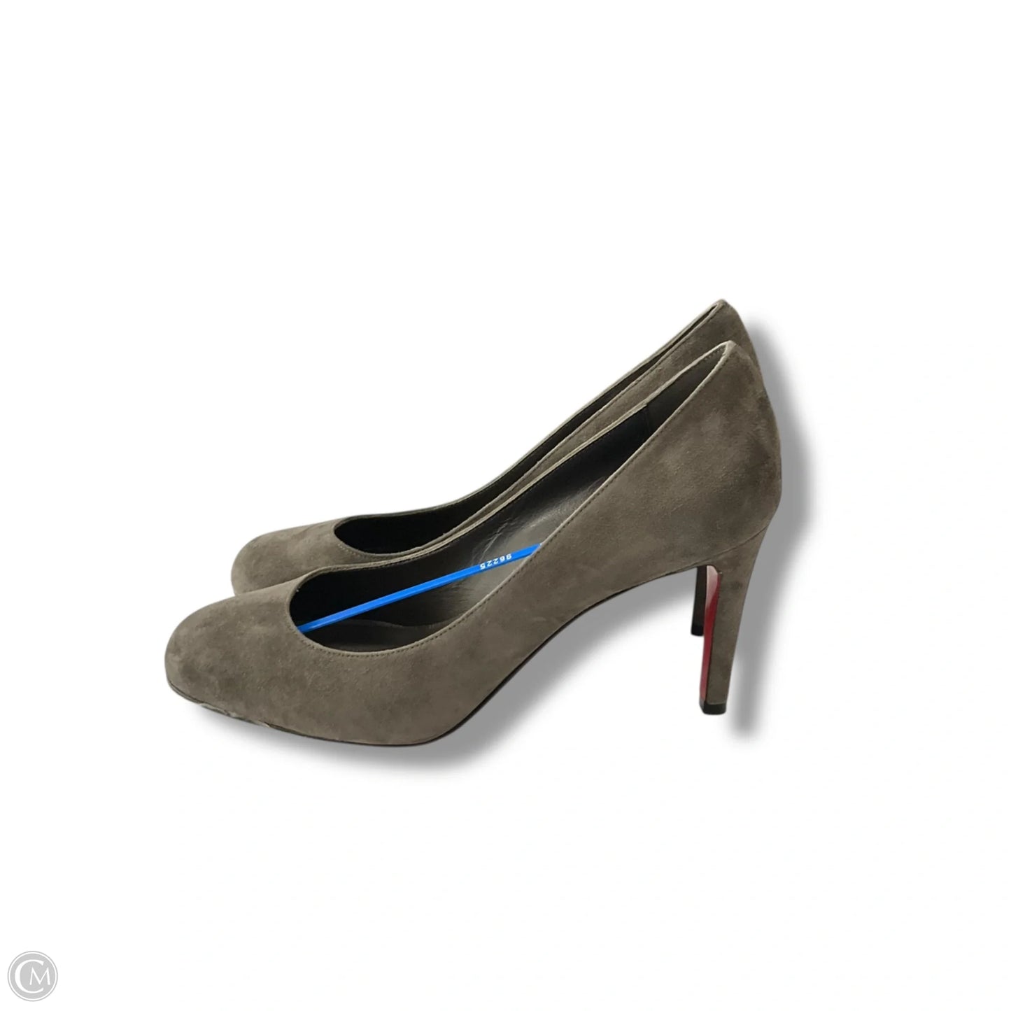Shoes Luxury Designer By Christian Louboutin In Grey, Size: 7.5