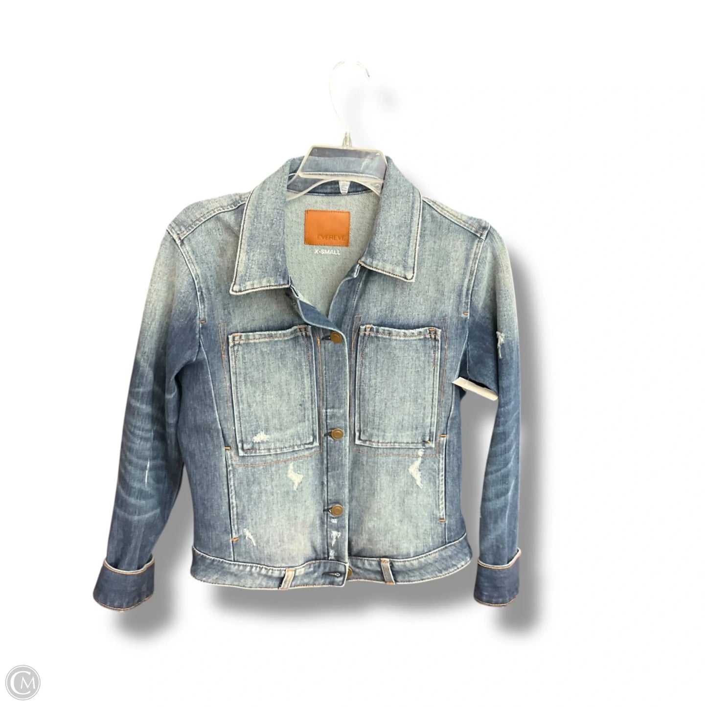 Jacket Denim By Evereve In Blue, Size: Xs