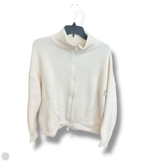 Sweater Cardigan By Lou And Grey In Ivory, Size: L