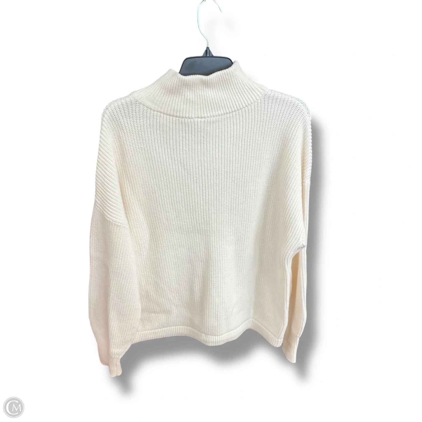Sweater Cardigan By Lou And Grey In Ivory, Size: L