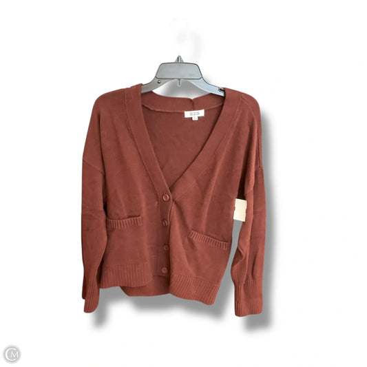 Sweater Cardigan By 525 In Brown, Size: M