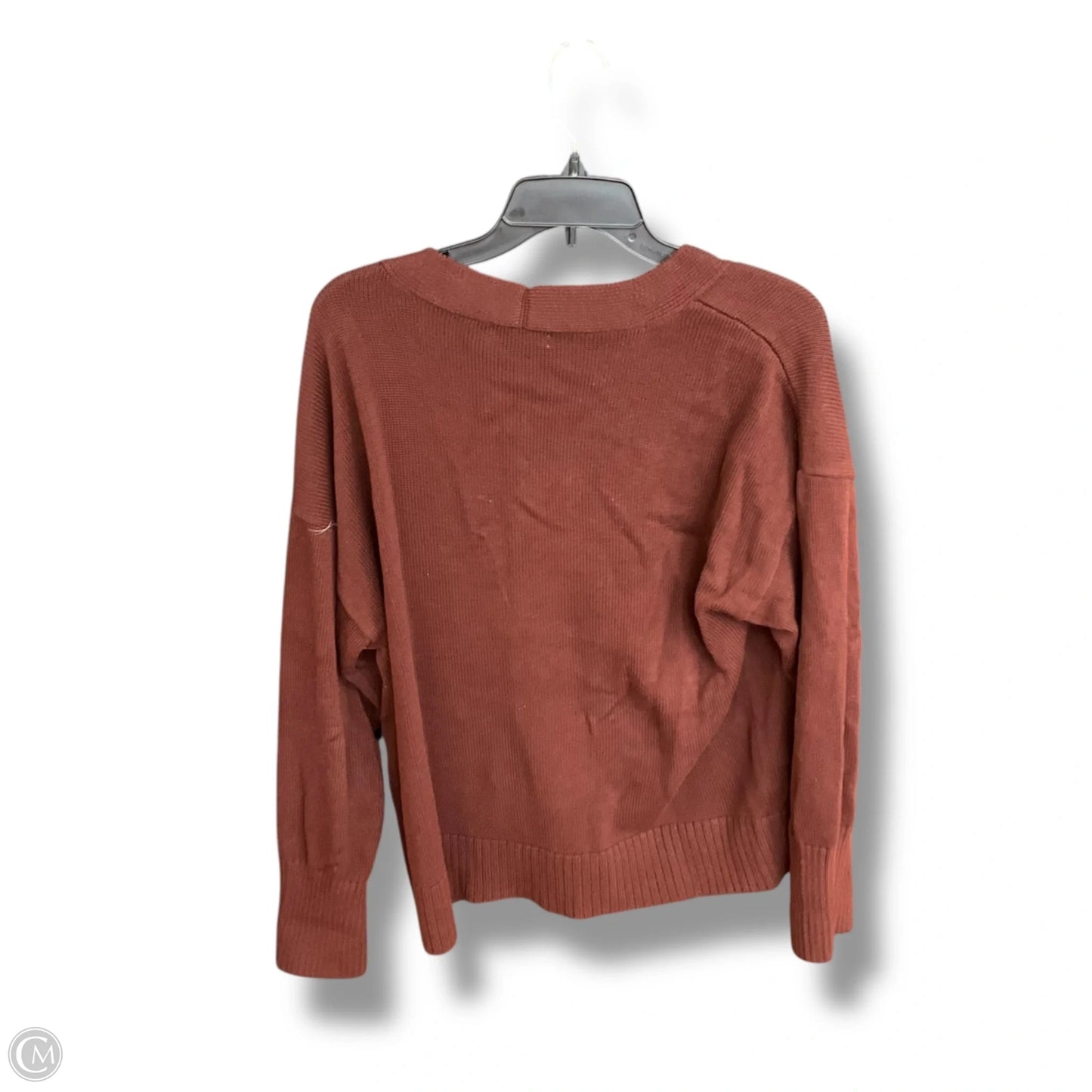 Sweater Cardigan By 525 In Brown, Size: M