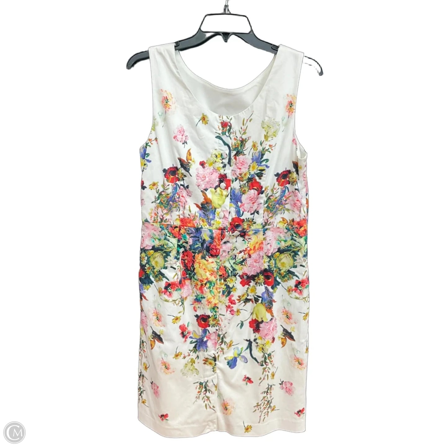 Dress Casual Midi By Talbots In White, Size: 12p
