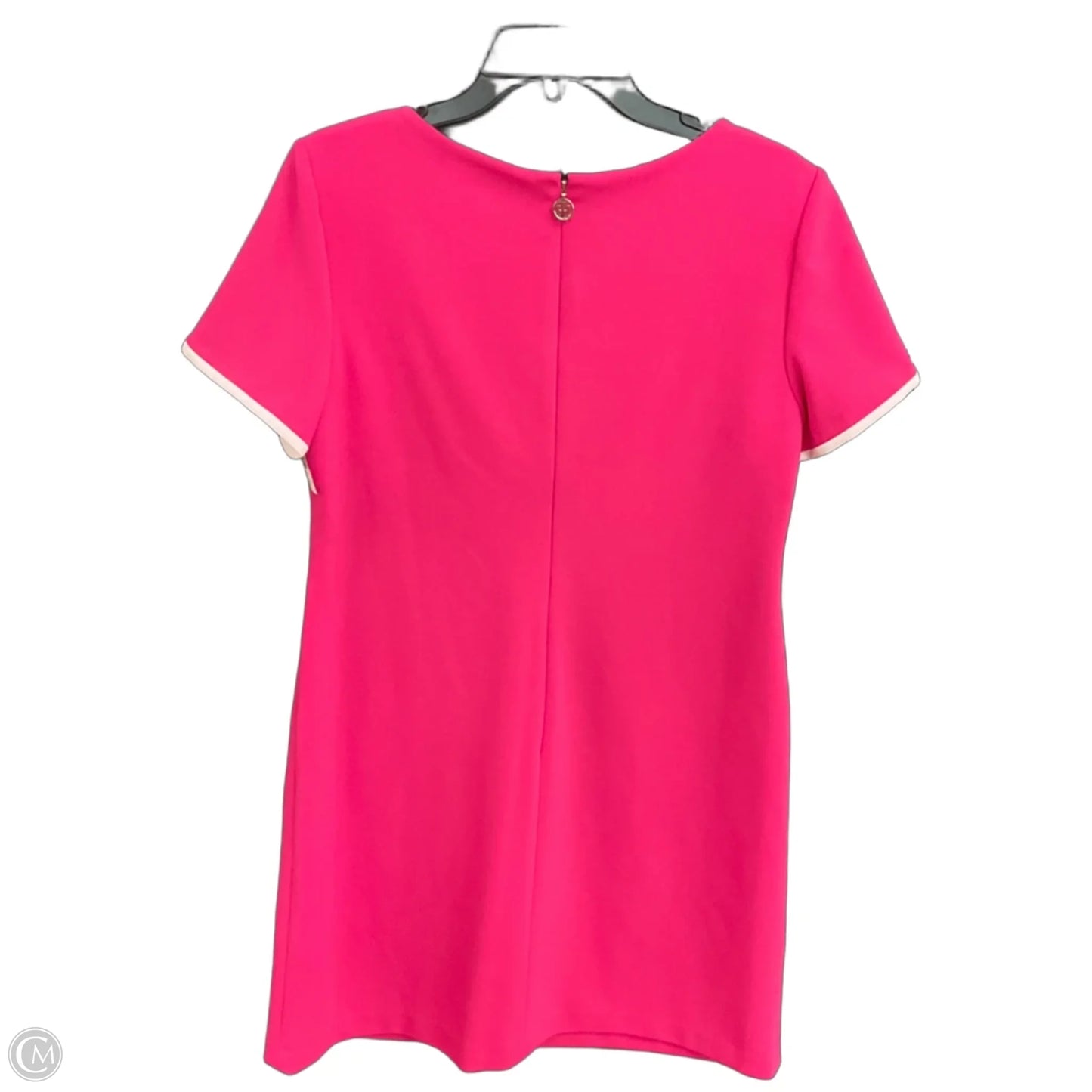 Dress Casual Midi By Tommy Hilfiger In Pink & White, Size: L