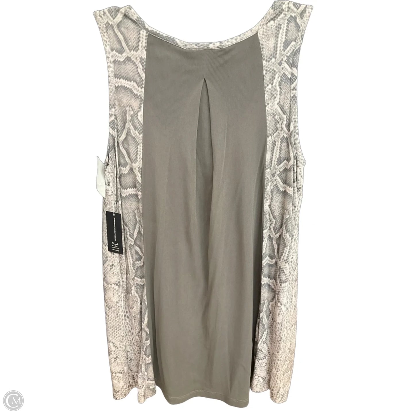 Top Sleeveless By Inc In Animal Print, Size: M