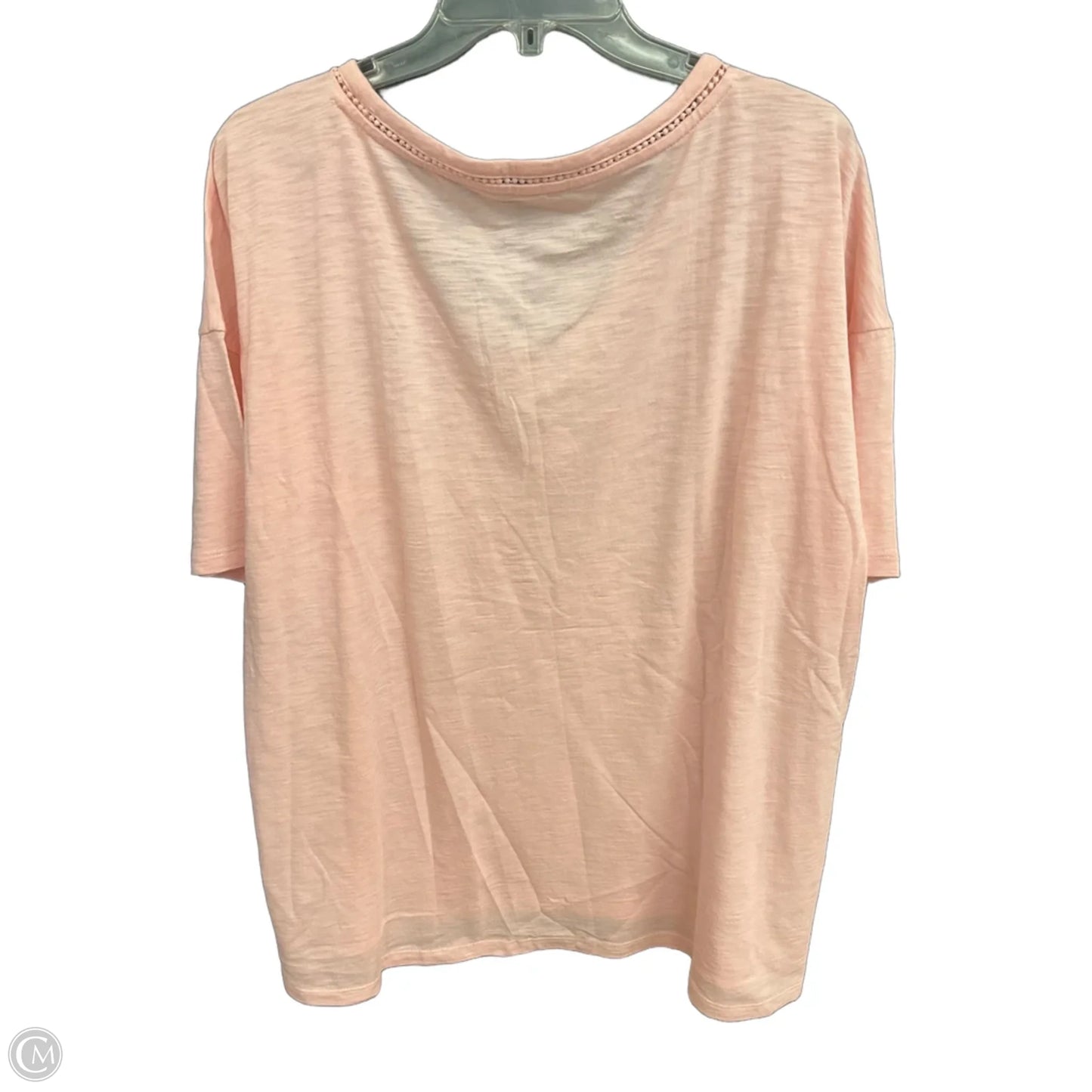 Top Short Sleeve By Talbots In Pink, Size: Xl