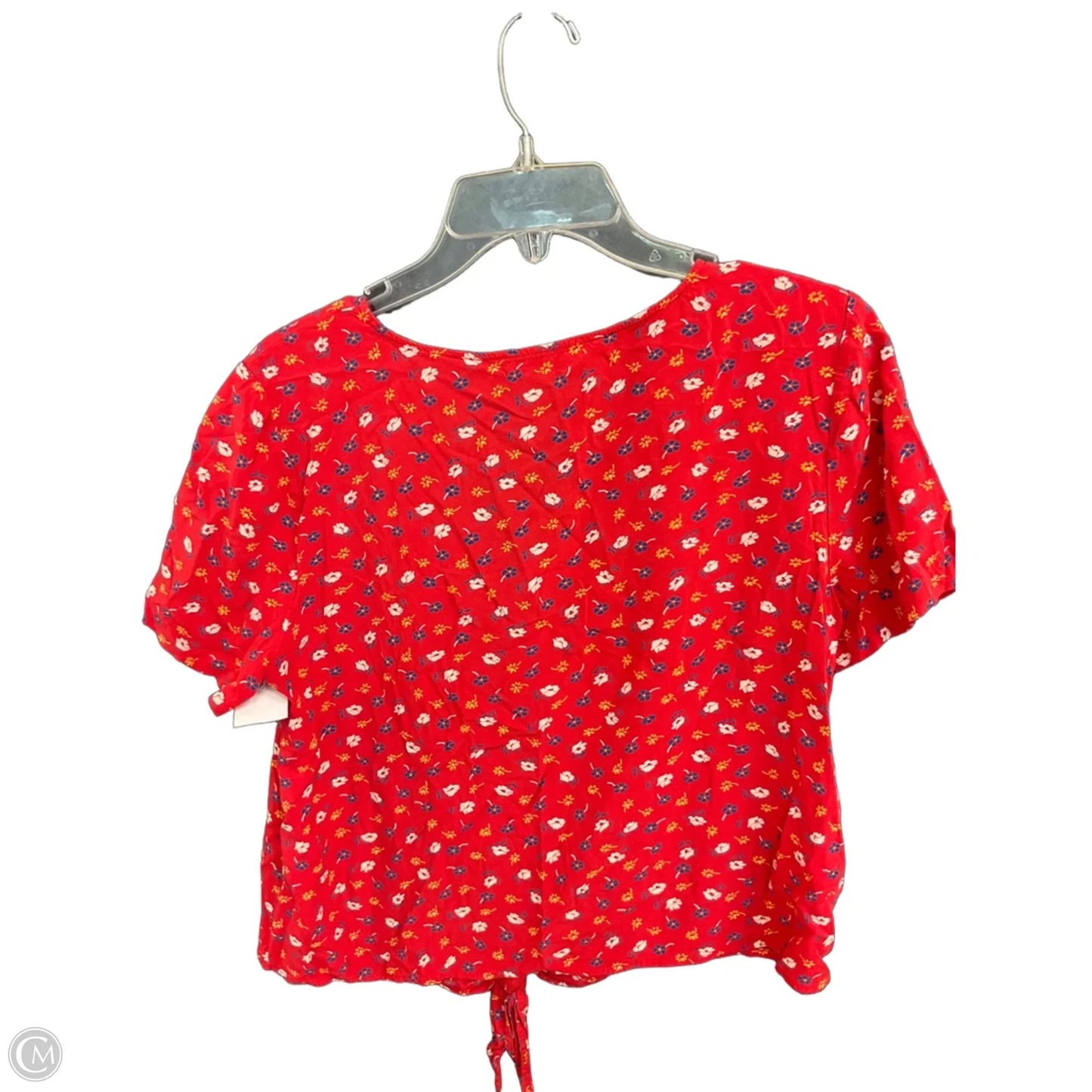 Top Short Sleeve By Madewell In Red, Size: M