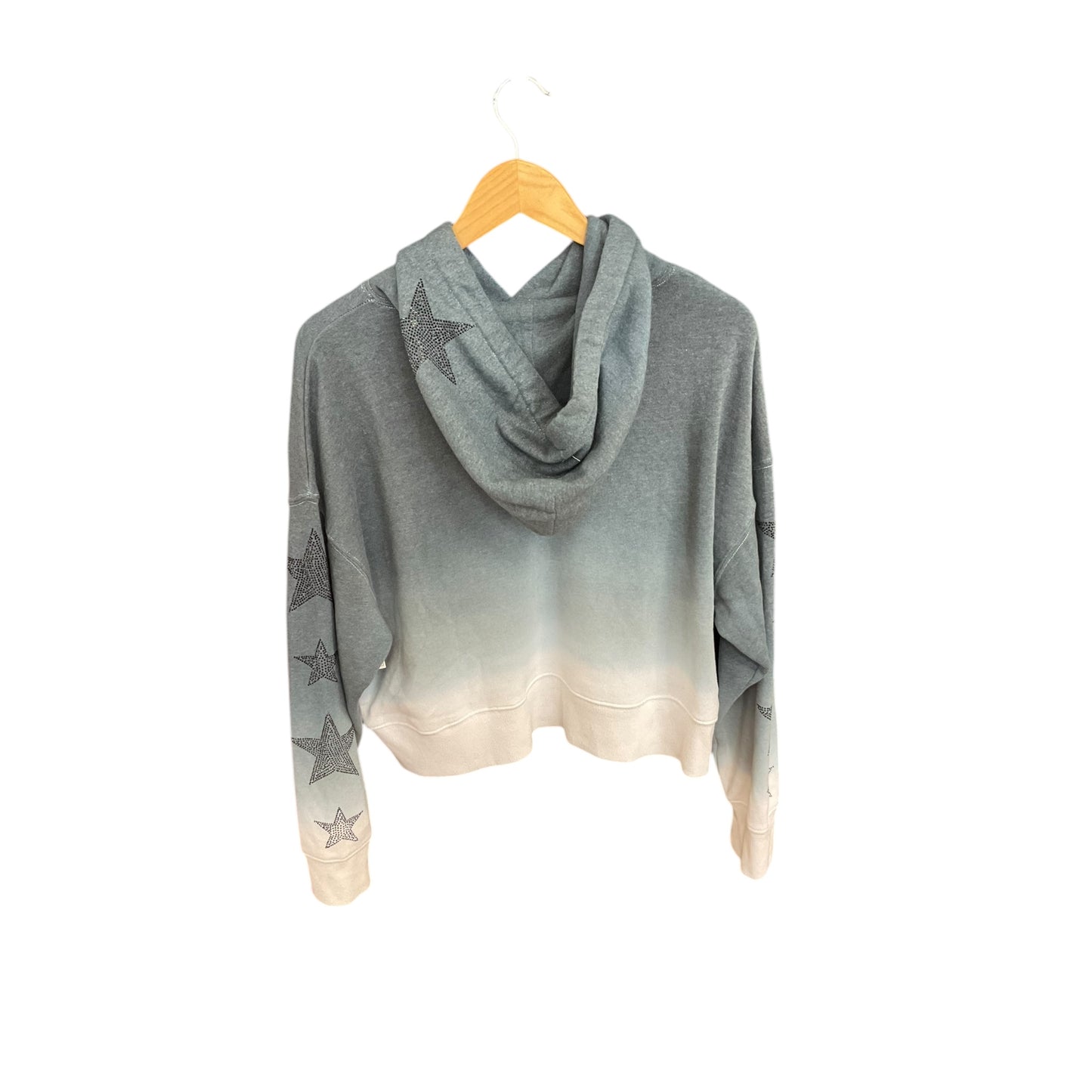 Sweatshirt Hoodie By Vintage Havana In Grey, Size: S