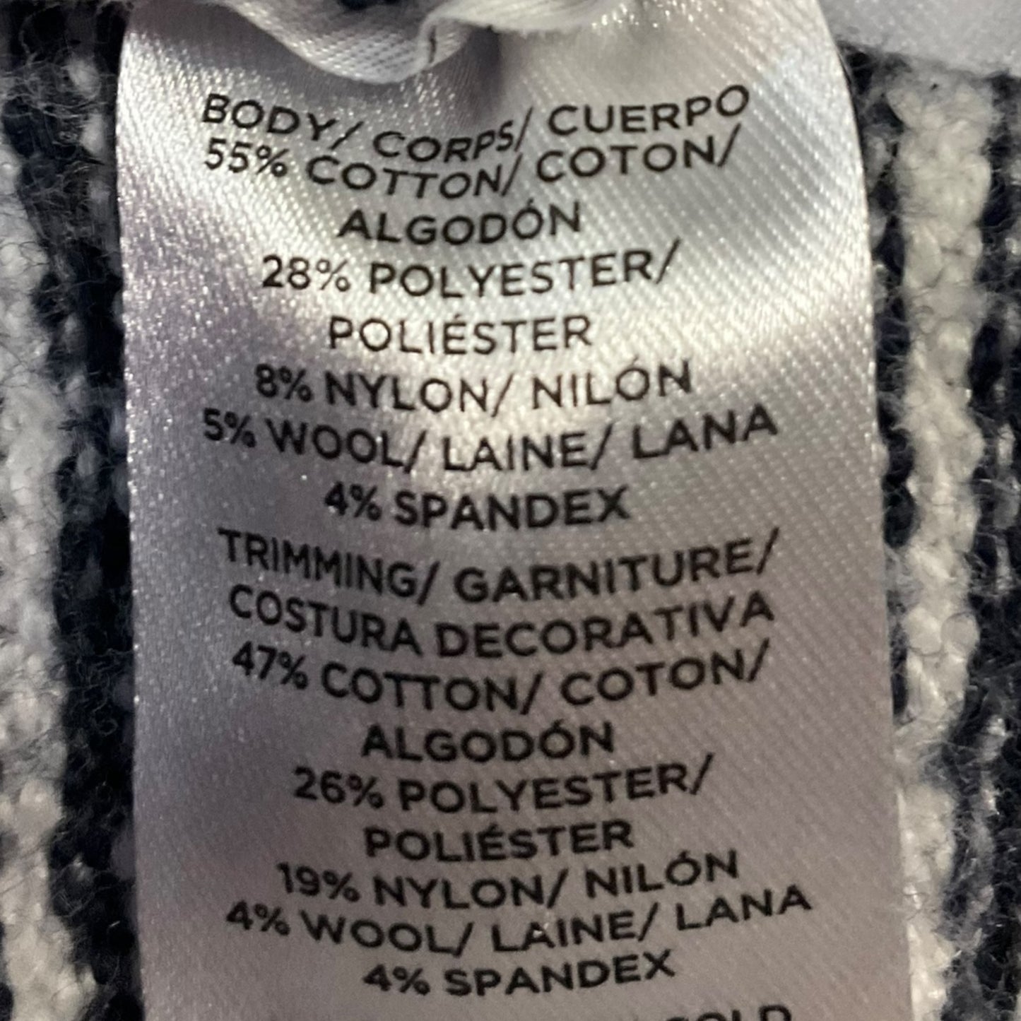 Sweater By Loft In Black & White, Size: S