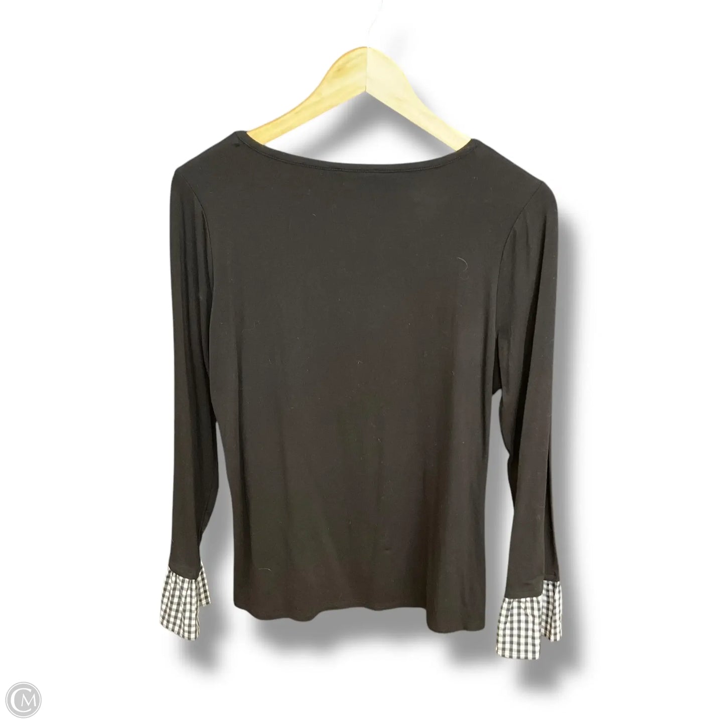 Top Long Sleeve By Vince Camuto In Black, Size: L