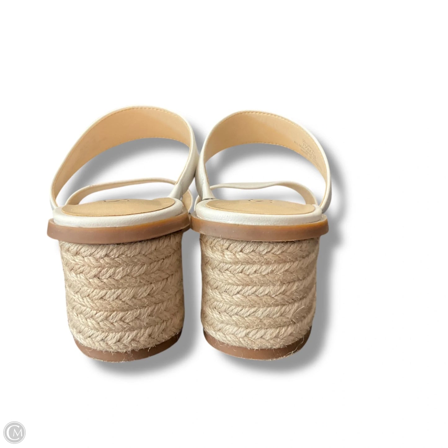 Sandals Heels Block By Sole Society In White, Size: 7.5