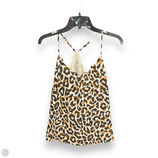 Top Sleeveless By J. Crew In Animal Print, Size: Xs