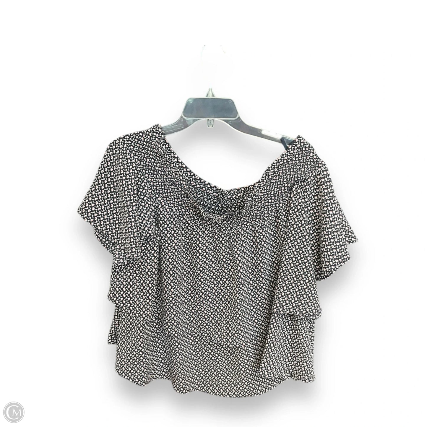 Top Short Sleeve By Michael By Michael Kors In Navy, Size: Xxl