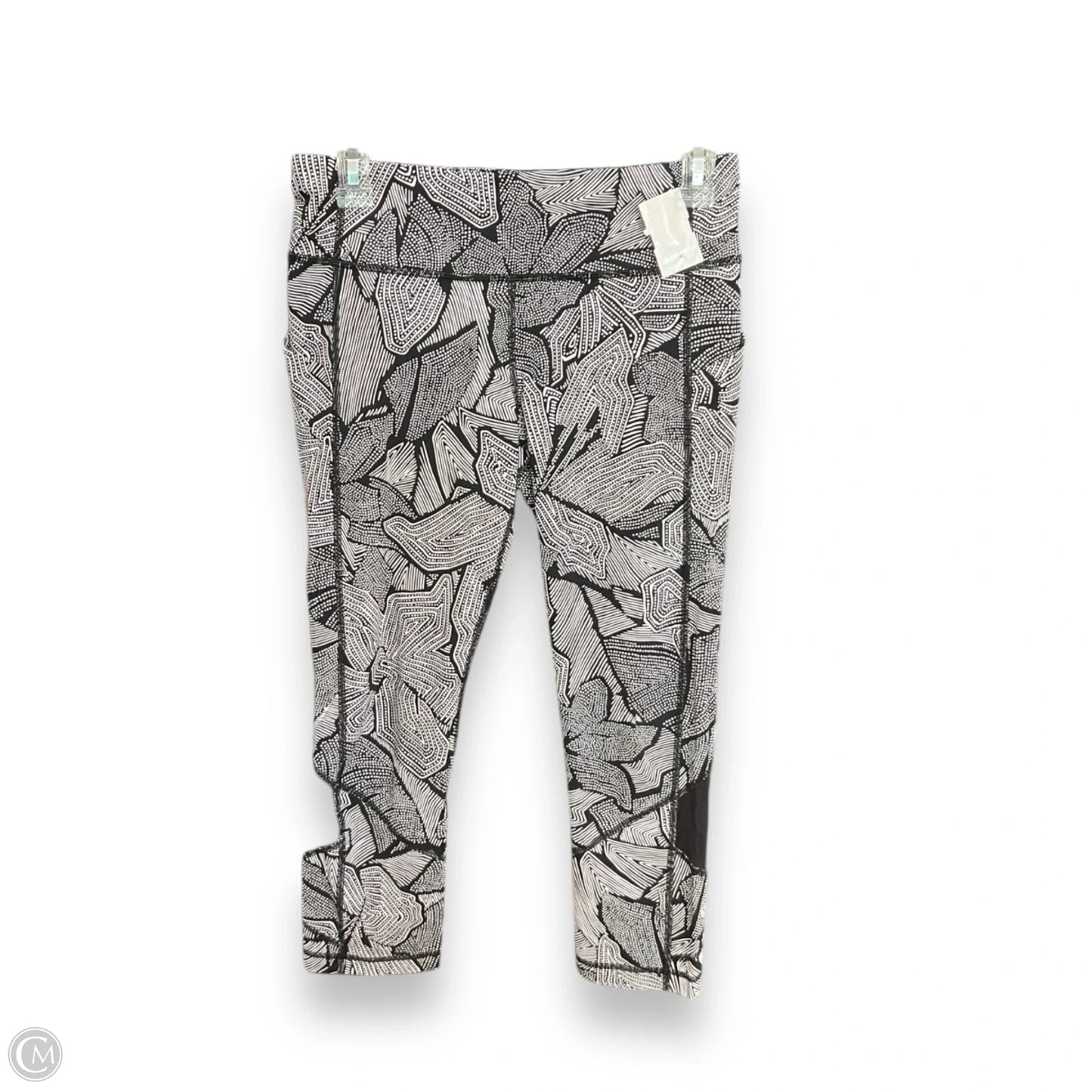 Athletic Leggings Capris By Lululemon In Black & White, Size: 6