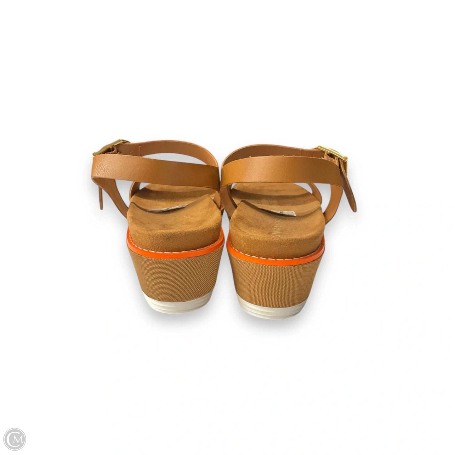 Sandals Heels Wedge By Cole-haan In Brown, Size: 7.5