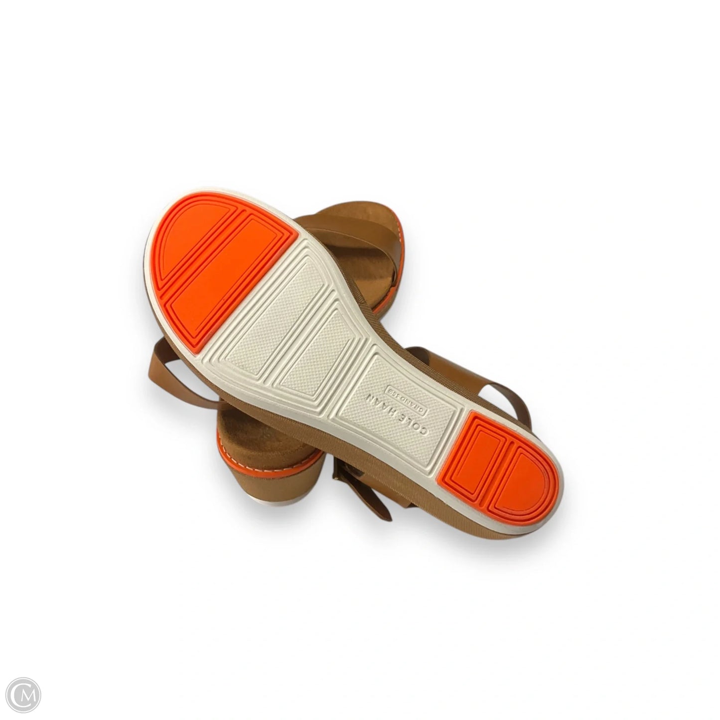 Sandals Heels Wedge By Cole-haan In Brown, Size: 7.5