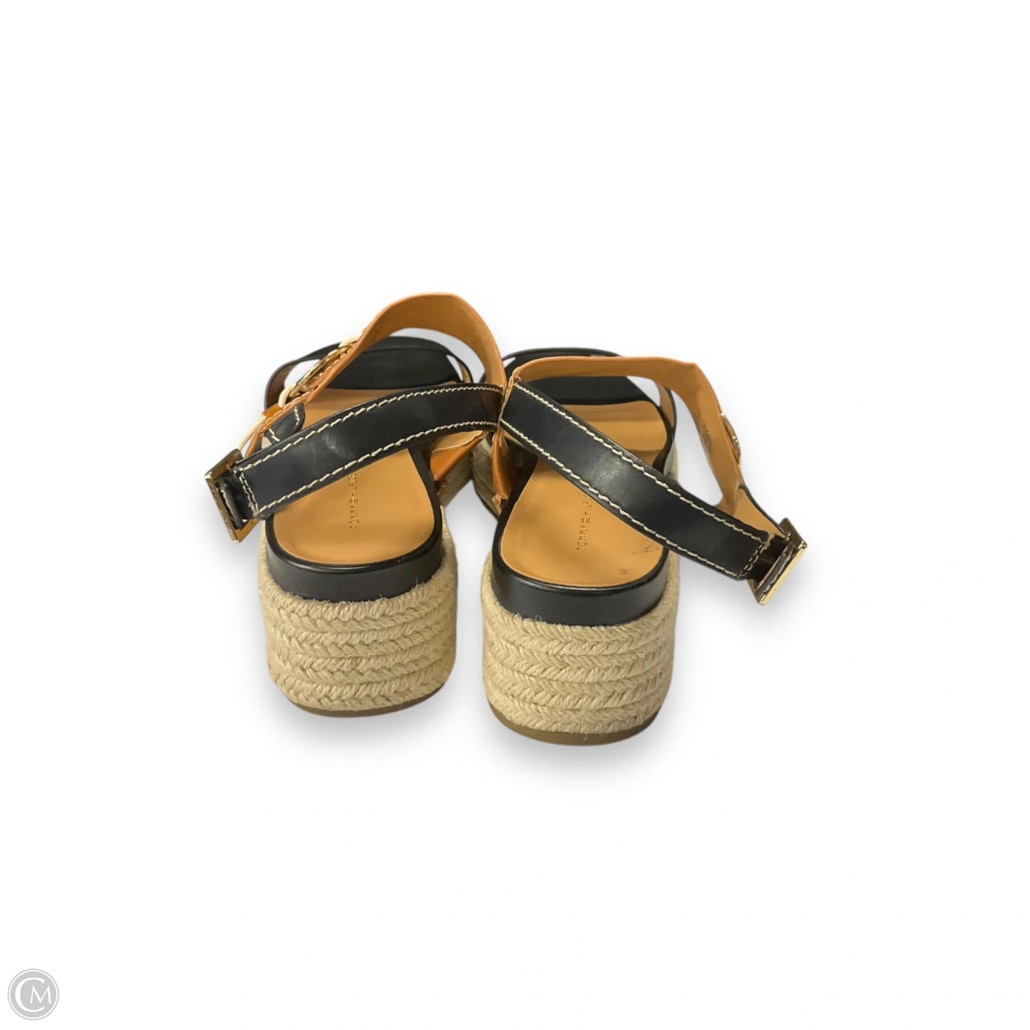 Sandals Flats By Tommy Hilfiger In Black & Brown, Size: 10