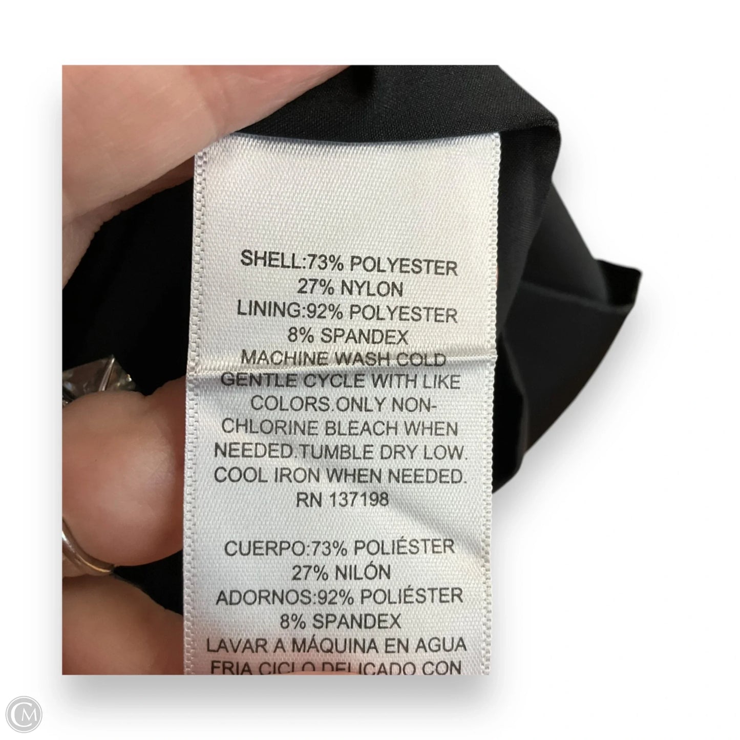 Dress Party Short By Danielle Bernstein In Black, Size: M