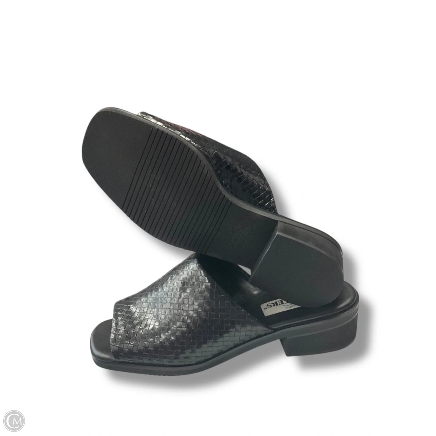 Sandals Heels Block By Clothes Mentor In Black, Size: 11