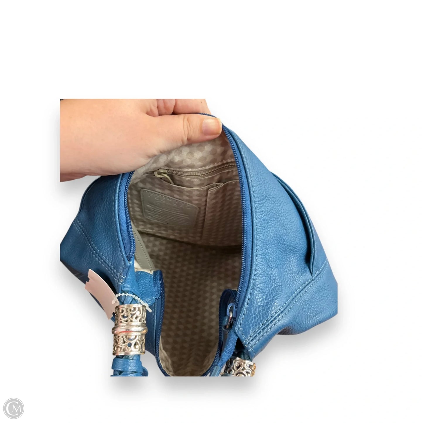 Handbag Leather By Brighton, Size: Medium