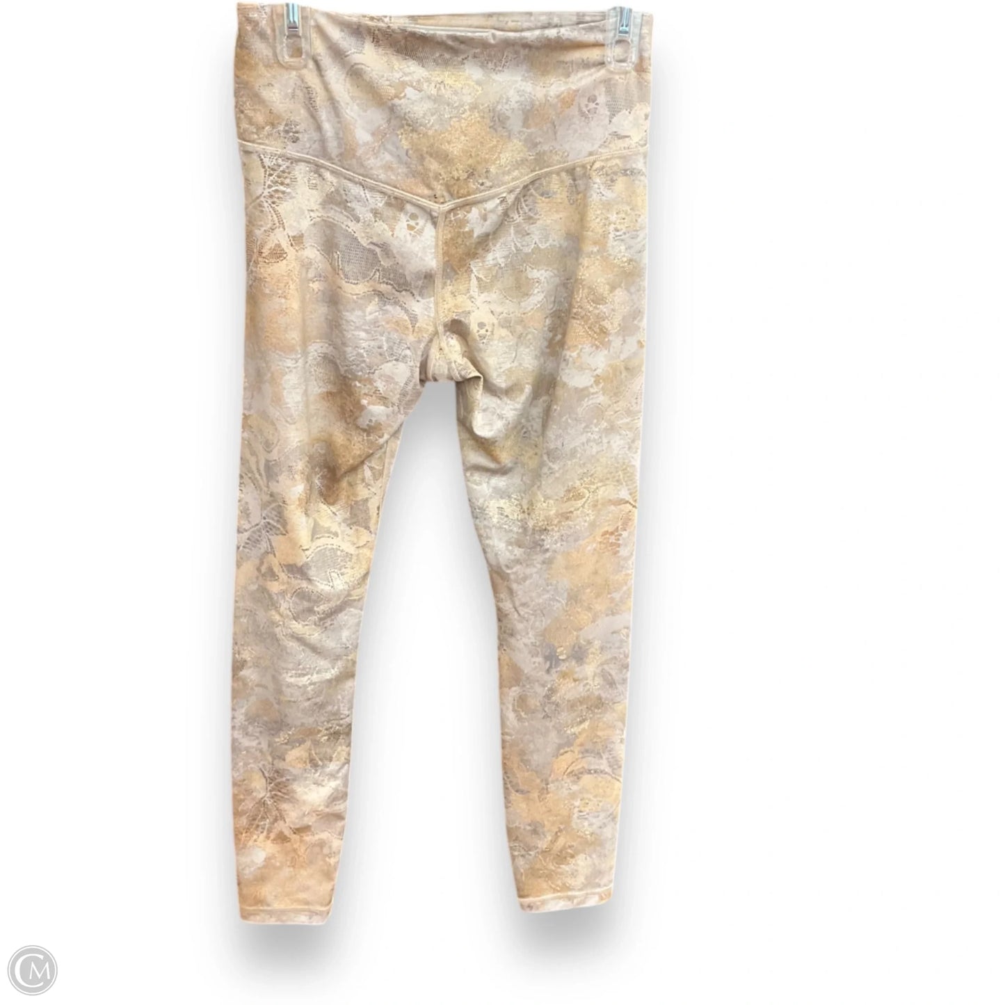 Athletic Leggings By Athleta In Gold, Size: M