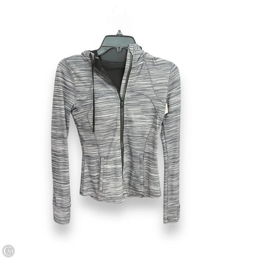 Athletic Jacket By Lululemon In Grey, Size: 4
