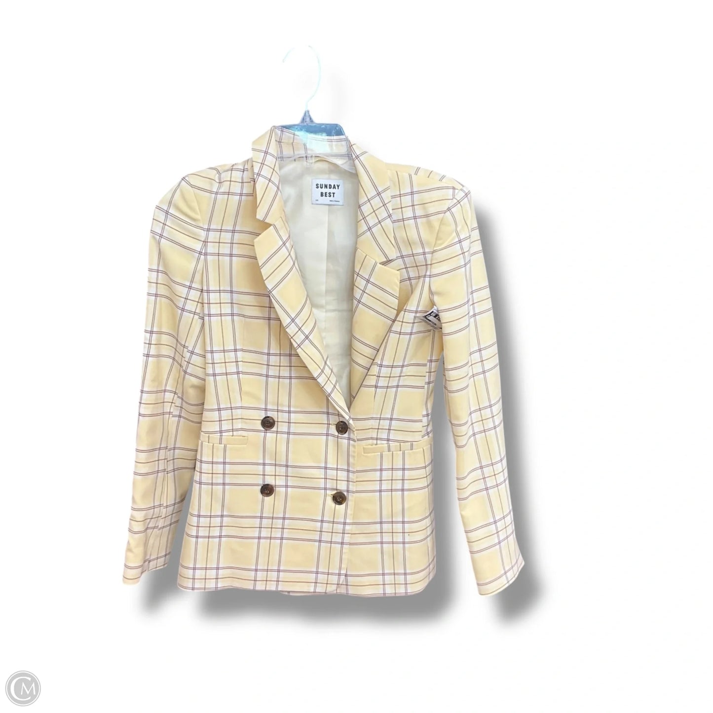 Blazer By Sunday Best In Yellow, Size: Xxs