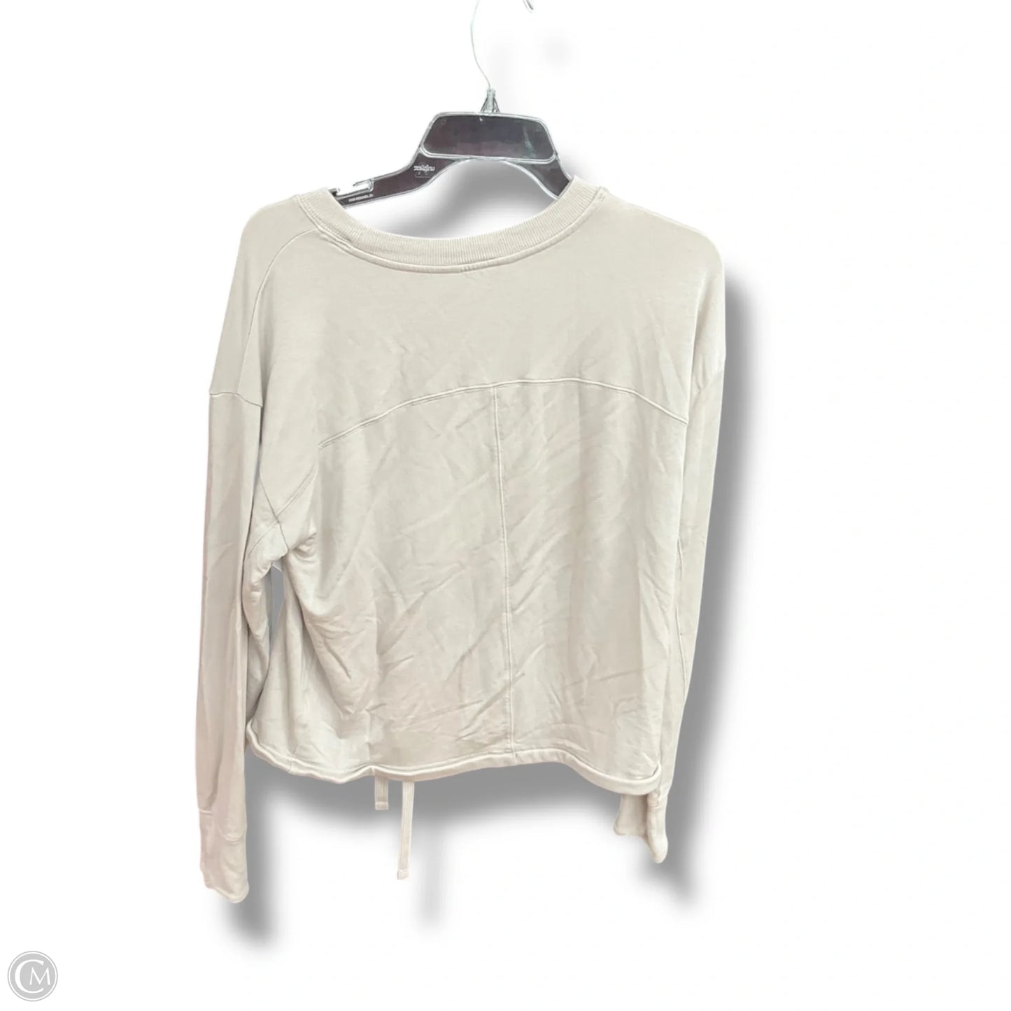 Athletic Top Long Sleeve Crewneck By Athleta In Taupe, Size: S
