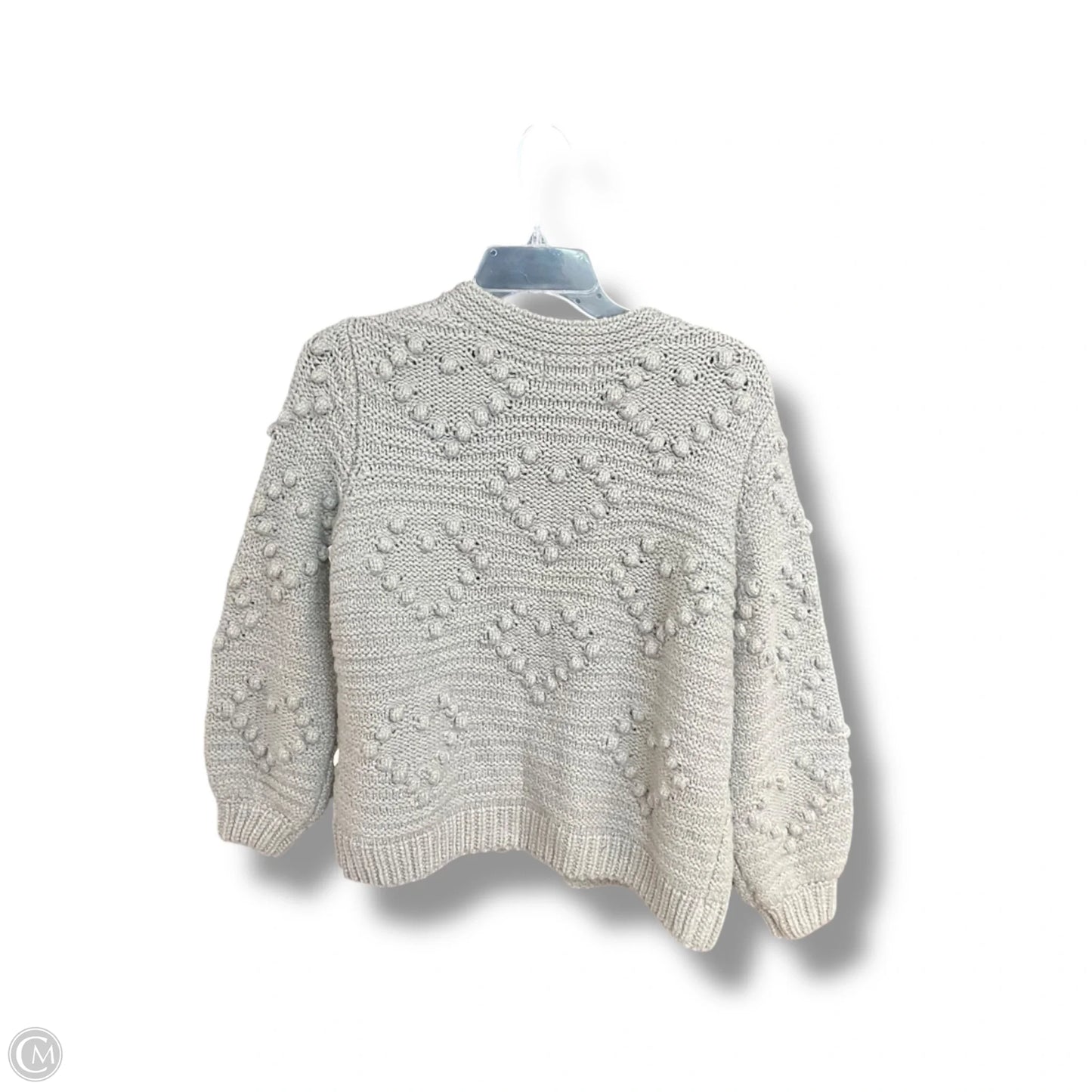 Sweater Cardigan By Francesca's In Grey, Size: S