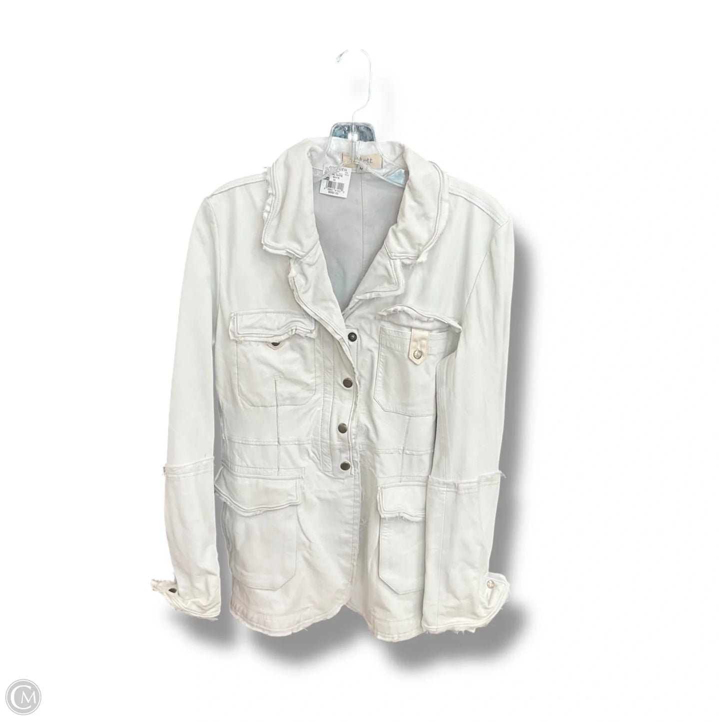 Jacket Leather By Jackett In White, Size: M