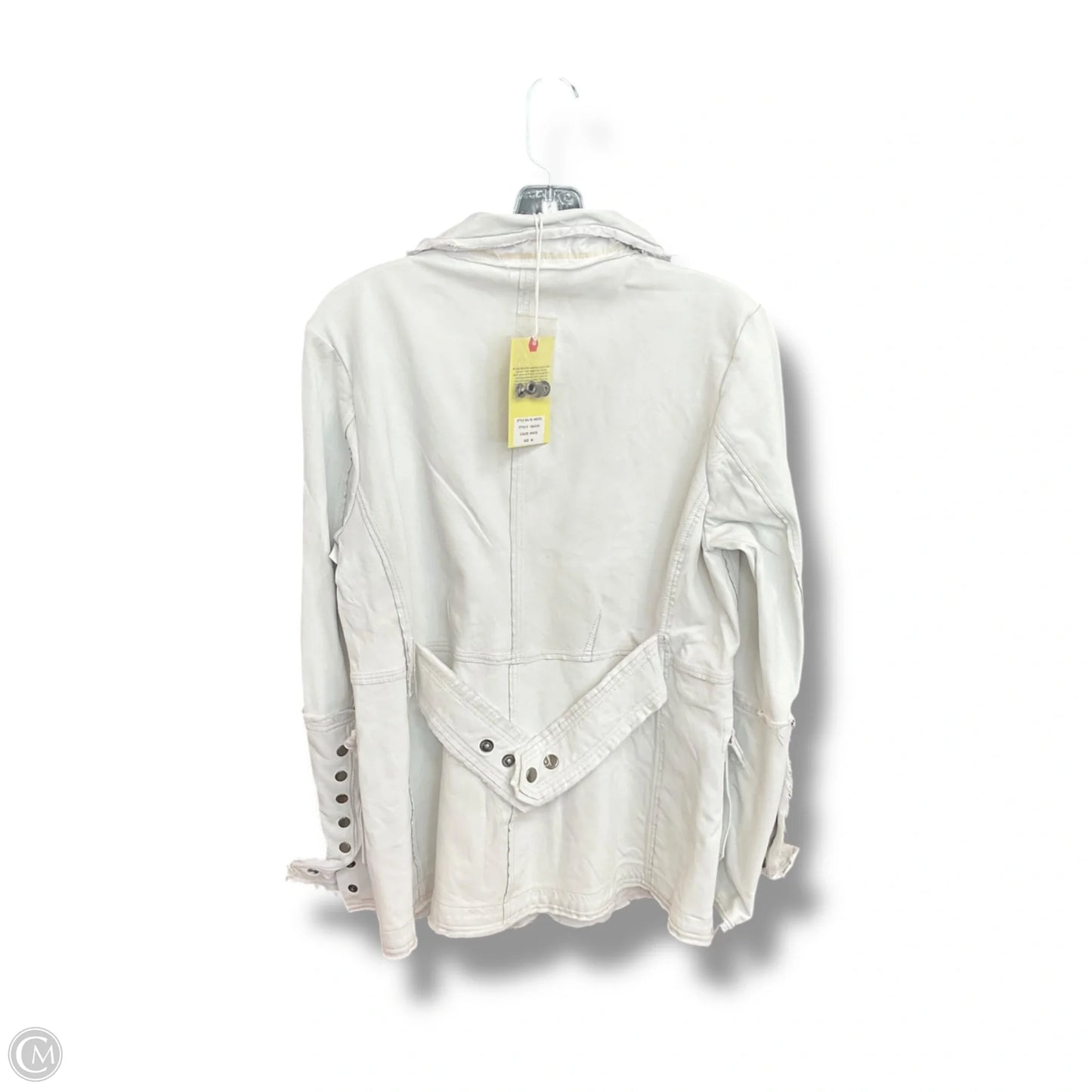 Jacket Leather By Jackett In White, Size: M