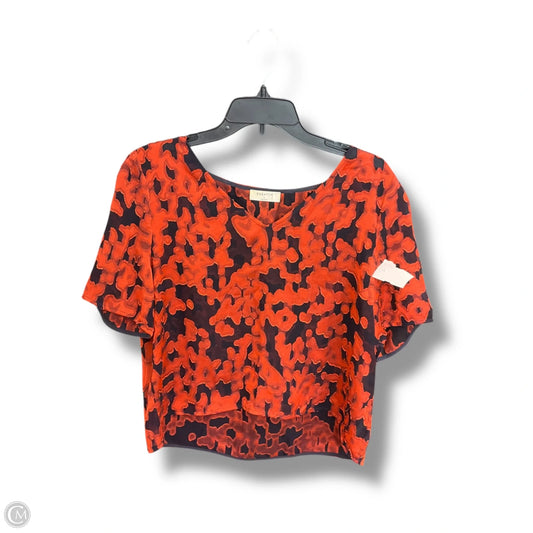 Top Short Sleeve By Babaton In Blue & Orange, Size: L