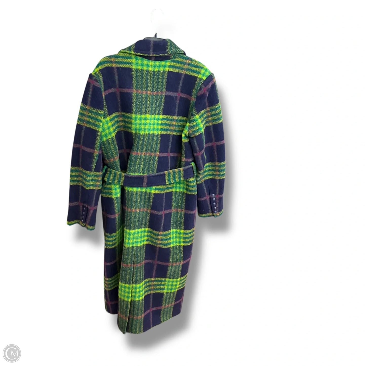 Coat Wool By L Agence In Plaid Pattern, Size: L