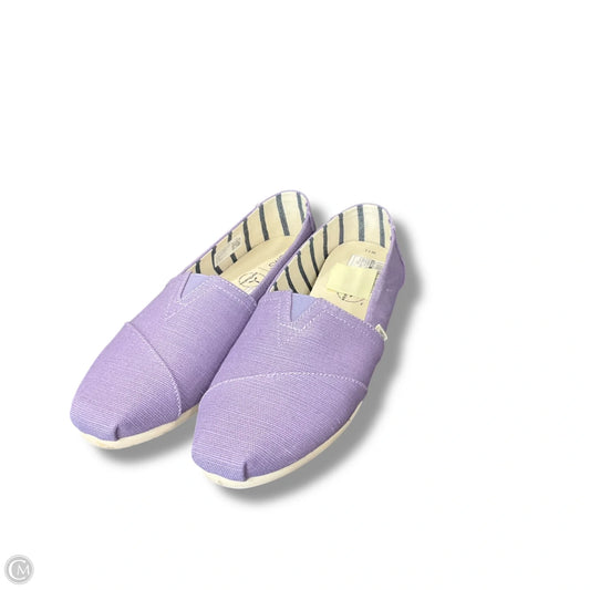 Shoes Flats By Toms In Purple, Size: 11