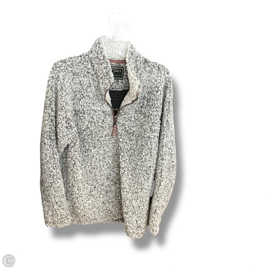 Jacket Faux Fur & Sherpa By True Grit In Grey, Size: M