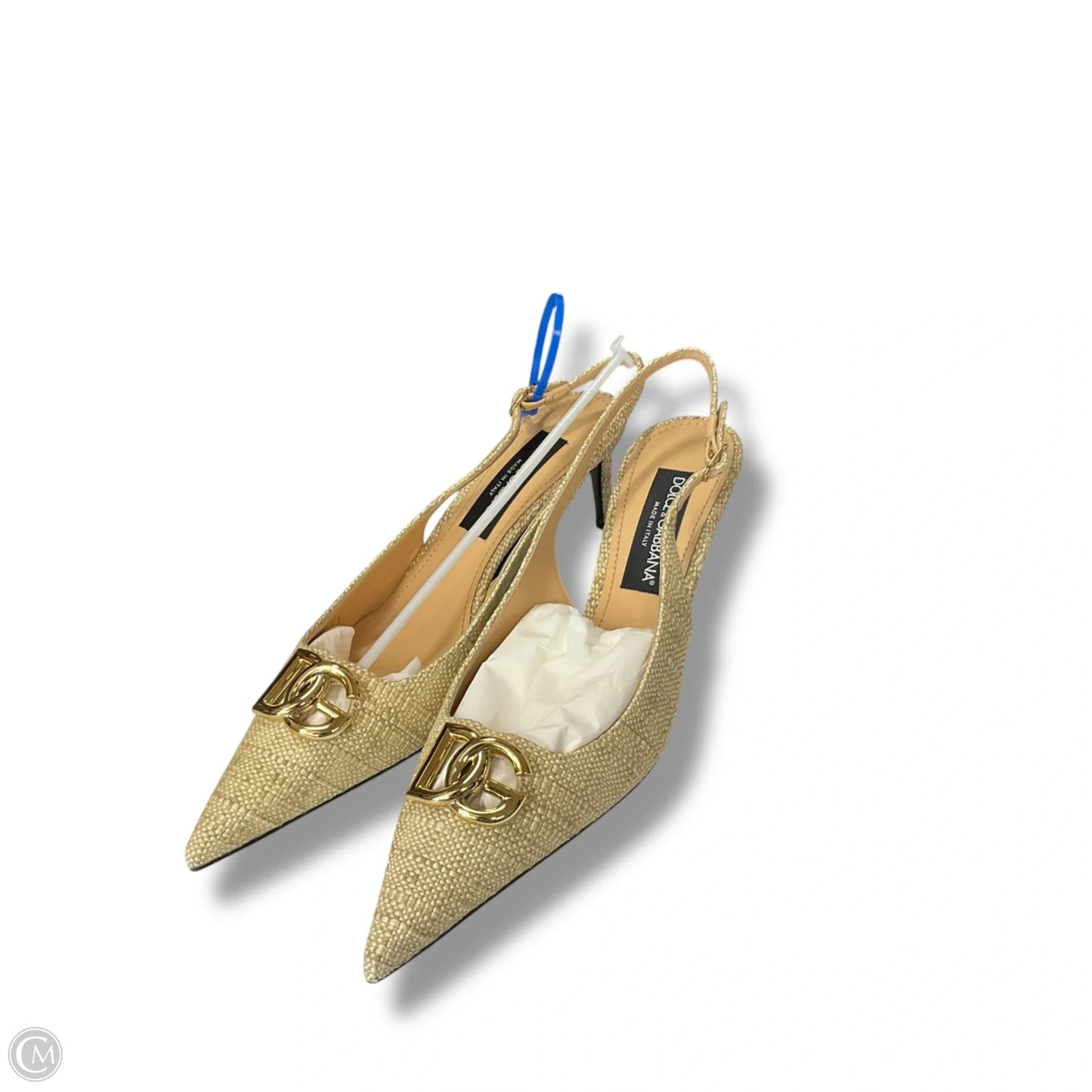 Shoes Luxury Designer By Dolce And Gabbana In Tan, Size: 10