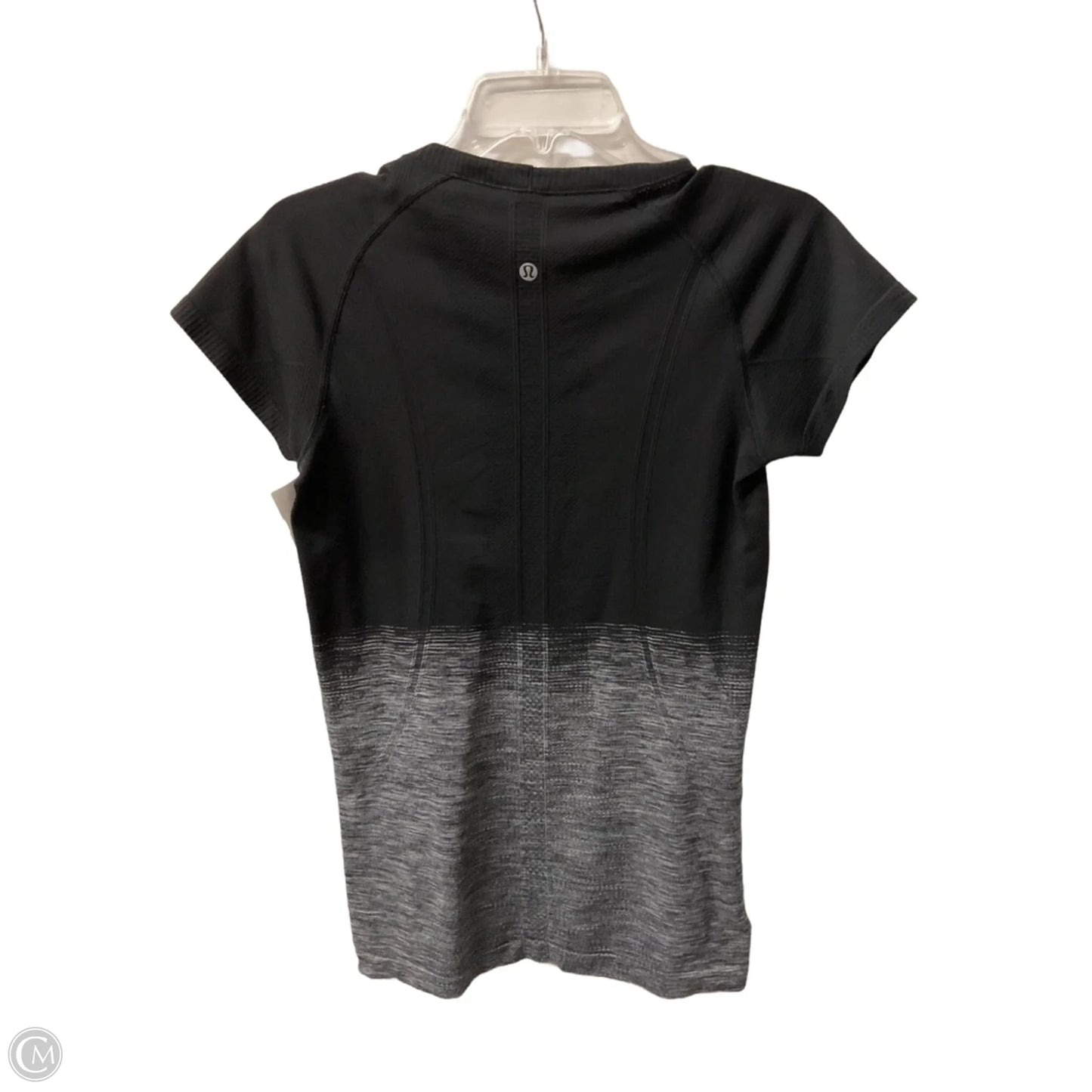Athletic Top Short Sleeve By Lululemon In Grey, Size: 8