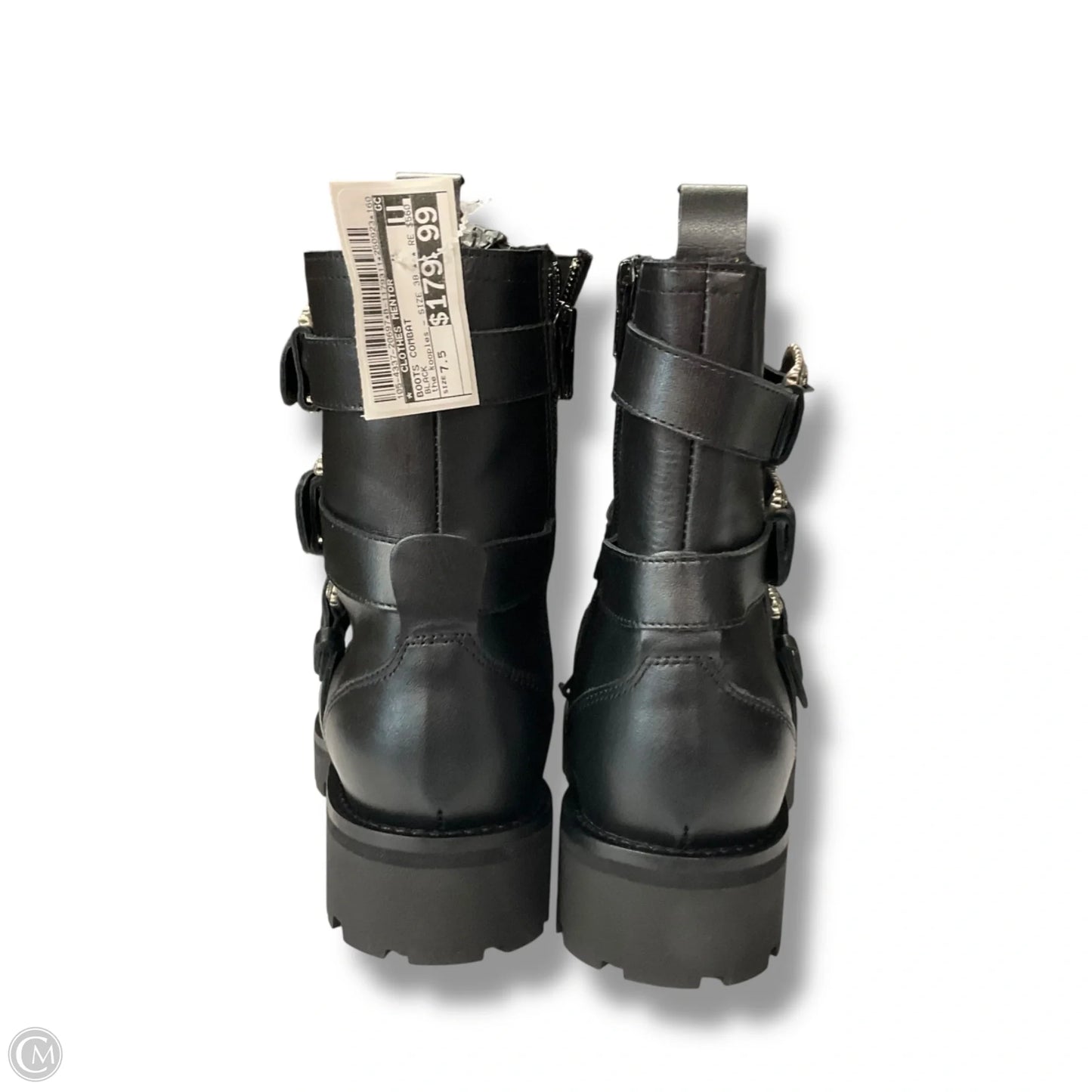 Boots Combat By The Kooples In Black, Size: 7.5