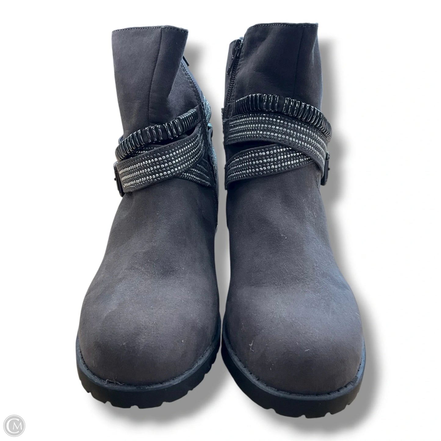 Boots Ankle Flats By Lane Bryant In Grey, Size: 9