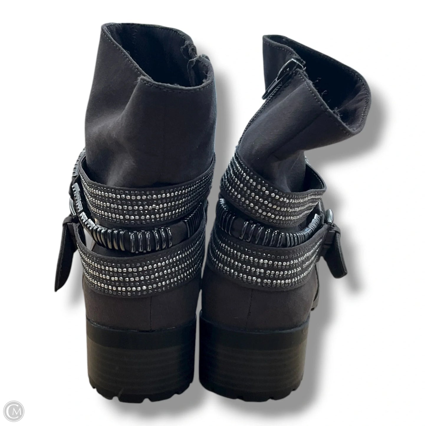 Boots Ankle Flats By Lane Bryant In Grey, Size: 9