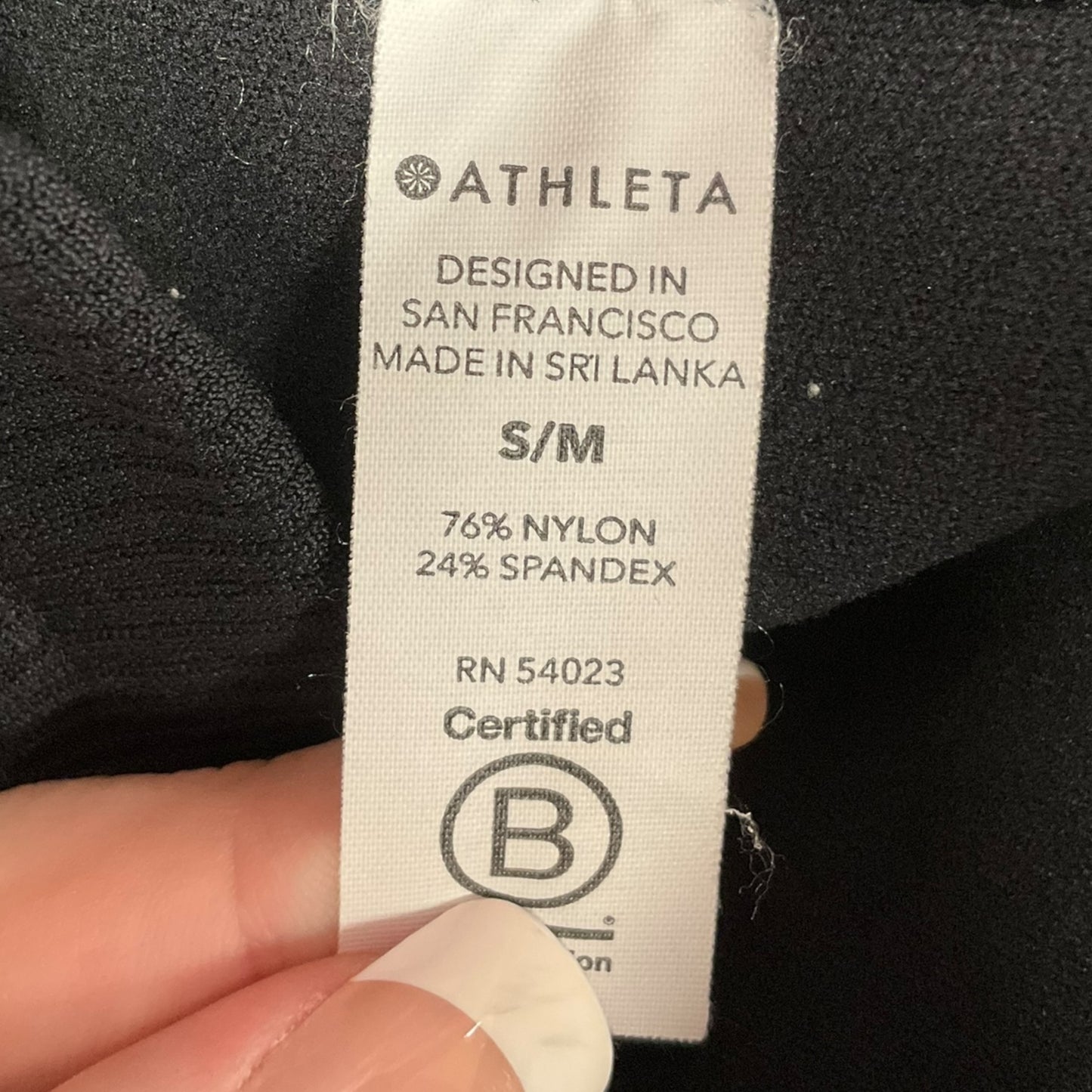 Athletic Leggings By Athleta In Black, Size: S