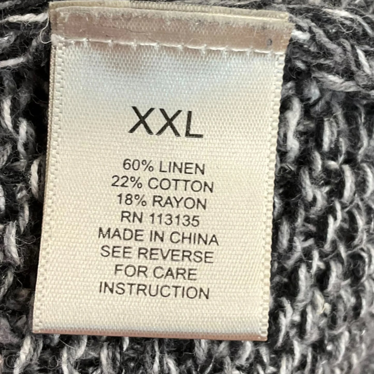 Sweater By Leo And Nicole In Grey, Size: Xxl