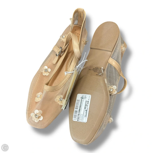Shoes Flats By A New Day In Beige, Size: 11