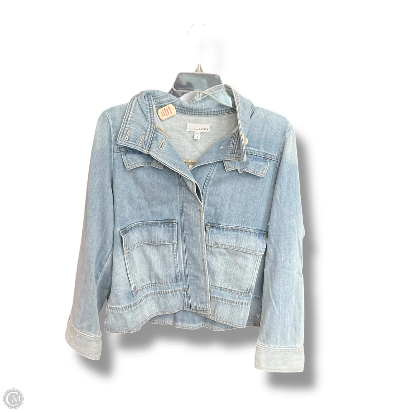 Jacket Denim By Loft In Blue Denim, Size: S