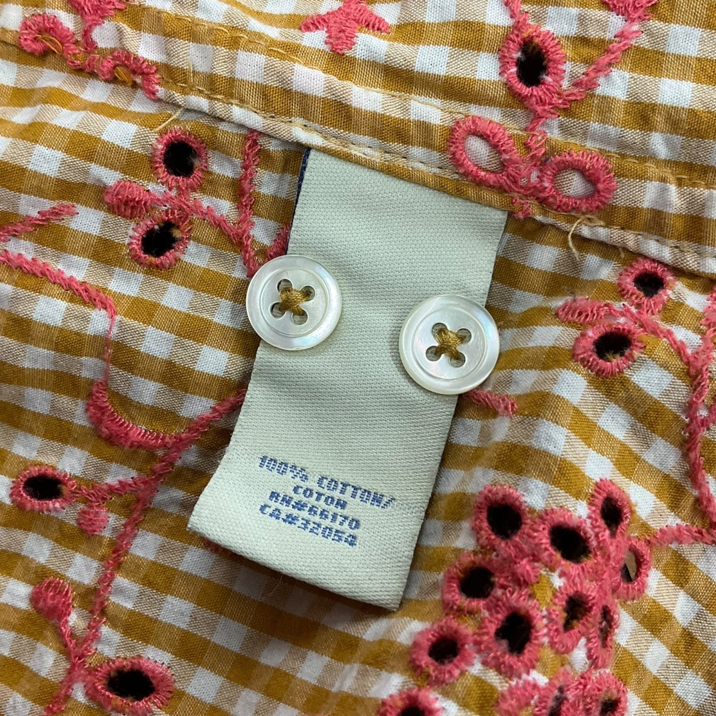 Blouse Long Sleeve By Odille In Pink & Yellow, Size: Xs