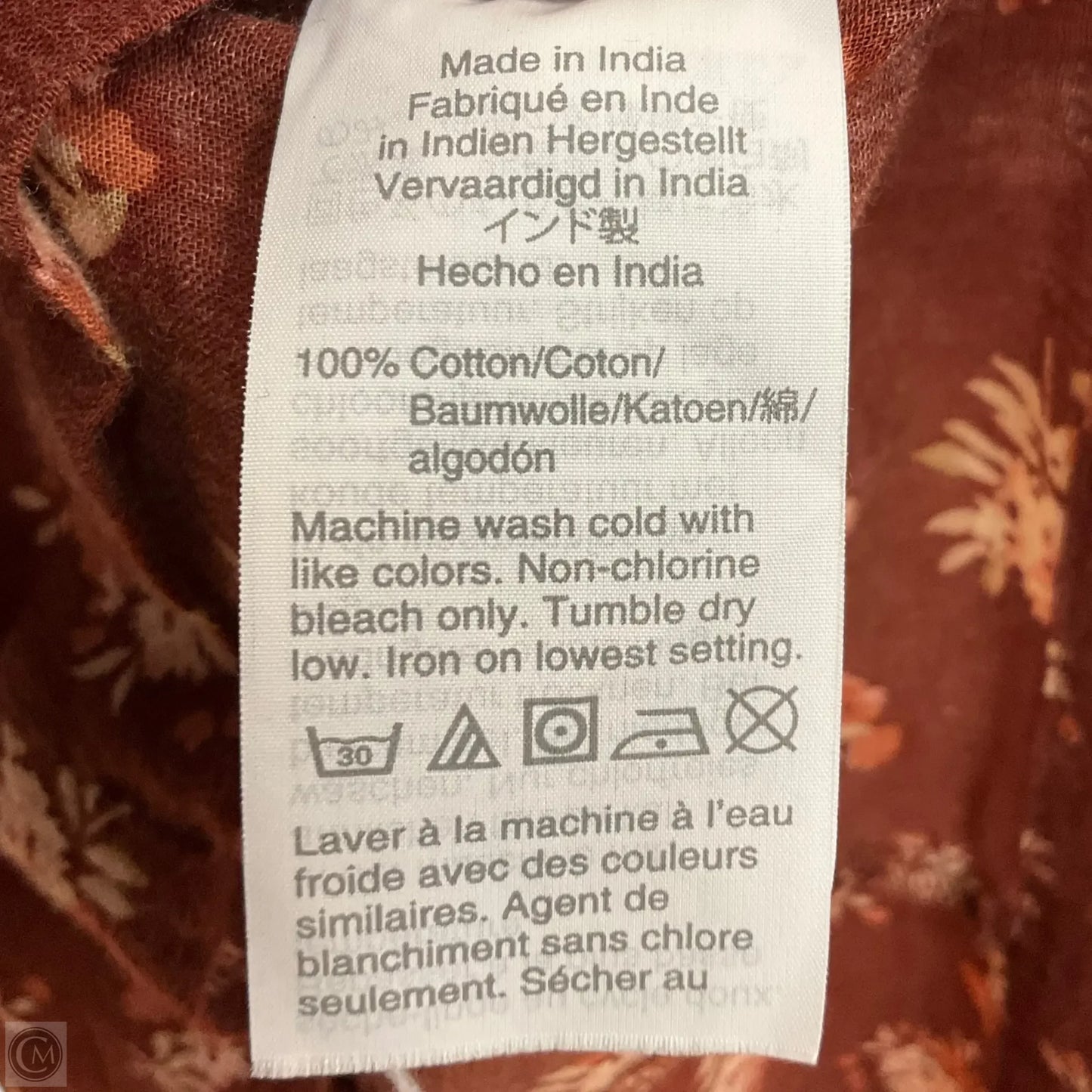 Top Long Sleeve By Madewell In Floral Print, Size: Xs