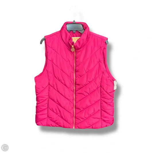 Vest Puffer & Quilted By Michael By Michael Kors In Pink, Size: Xl