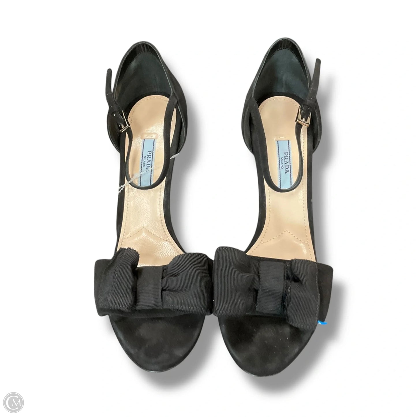 Shoes Luxury Designer By Prada In Black, Size: 9